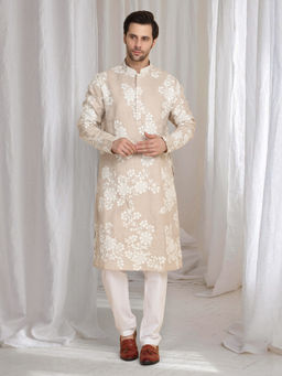 Aham-Vayam - Aham Gulistaan Thread Embroidered Kurta