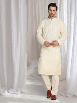 Aham-Vayam - Ujjwal Thread Embroidered Kurta