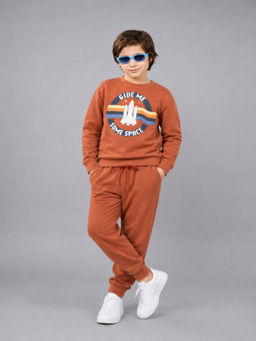 PLUM TREE - Boys Premium Soft Cotton full sleeve Sweatshirt and Joggers