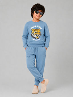 PLUM TREE - Boys Premium Soft Cotton full sleeve Sweatshirt and Joggers