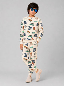 PLUM TREE - Boys Premium Soft Cotton full sleeve Sweatshirt and Joggers