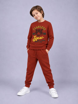 PLUM TREE - Boys Premium Soft Cotton full sleeve Sweatshirt and Joggers