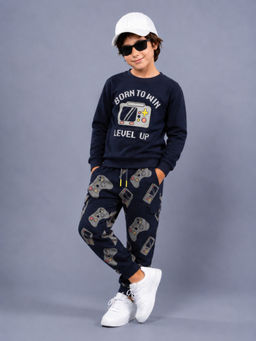 PLUM TREE - Boys Premium Soft Cotton full sleeve Sweatshirt and Joggers