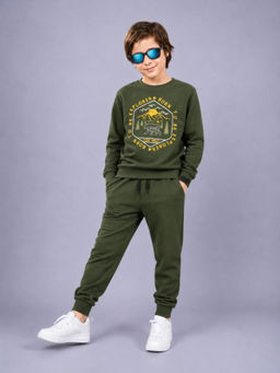 PLUM TREE - Boys Premium Soft Cotton full sleeve Sweatshirt and Joggers