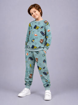 PLUM TREE - Boys Premium Soft Cotton full sleeve Sweatshirt and Joggers