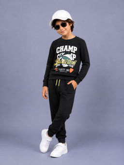 PLUM TREE - Boys Premium Soft Cotton full sleeve Sweatshirt and Joggers