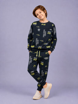 PLUM TREE - Boys Premium Soft Cotton full sleeve Sweatshirt and Joggers