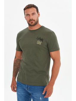 Trendyol - Man Olive T-Shirt