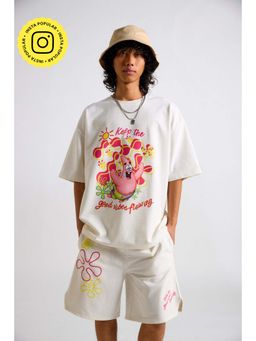 The Clothing Factory - Spongebob-Keep the Good Vibes Flowing Oversized T-Shirt