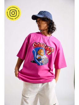 The Clothing Factory - Garfield-Grampy Printed Oversized T-Shirt