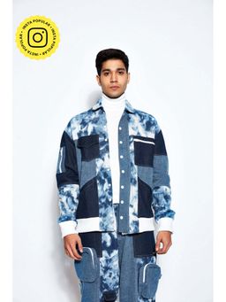The Clothing Factory - Patchwork Denim Bomber Jacket