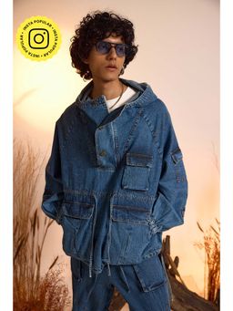 The Clothing Factory - Drifter Denim Oversized Hoodie Men Jacket