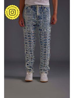 The Clothing Factory - Blue Distressed Denim Jeans