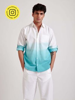 The Clothing Factory - Ombre Shirt- Blue
