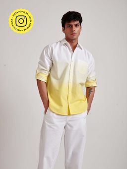 The Clothing Factory - Ombre Shirt- Yellow