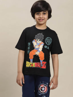 Kidsville - Dragon Ball Z Printed Regular Fit T-Shirt For Boys