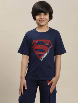 Kidsville - Superman Printed Regular Fit T-Shirt For Boys