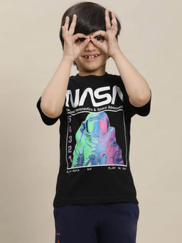 Kidsville - Nasa Printed Regular Fit T-Shirt For Boys