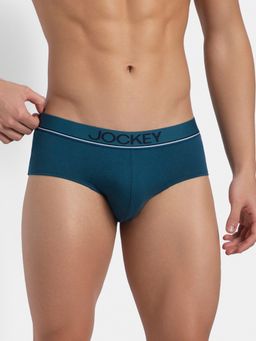 Jockey - 8037 Men Super Combed Cotton Solid Brief - Seaport Teal