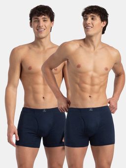 Jockey - 8008 Men Cotton Solid Boxer Brief - Deep Navy (Pack of 2)