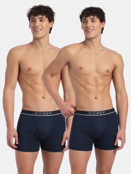 Jockey - 8009 Men Cotton Solid Boxer Brief - Deep Navy (Pack of 2)