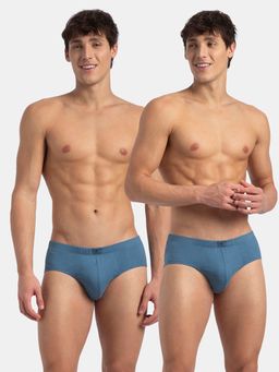 Jockey - 8035 Men Super Combed Cotton Solid Brief - Stellar (Pack of 2)