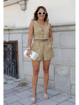 Miakee - Khaki Nolan Co-Ord (Set of 2)