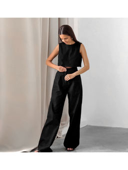 Miakee - Black Prezlen Solid Co-Ord (Set of 2)