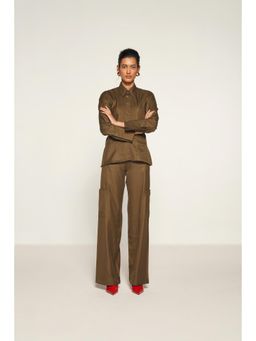 SHOP STAPLE - Brown Shirt with Big Cuffs