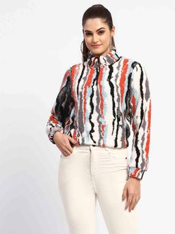 Madame - Women Printed Multi-Color Sweatshirt