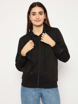 Madame - Black Zipped Sweatshirt