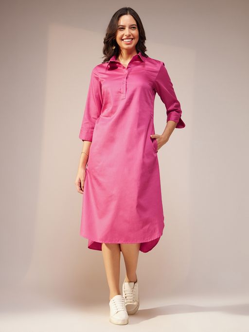 white christmas dresses GOTS Cotton Shirt Dress Grey Oversized Sustainable
