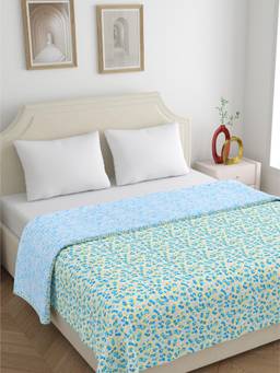 Home Ecstasy - 100% Cotton 210 GSM Floral Double Dohar