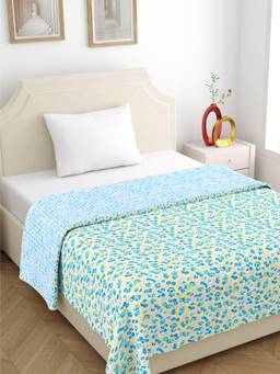 Home Ecstasy - 100% Cotton 210 GSM Floral Single Dohar