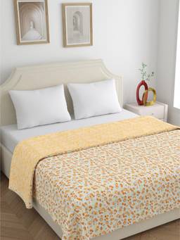 Home Ecstasy - 100% Cotton 210 GSM Floral Double Dohar
