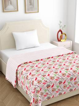 Home Ecstasy - 100% Cotton 210 GSM Floral Single Dohar