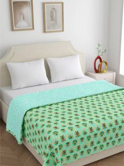 Home Ecstasy - 100% Cotton 210 GSM Floral Double Dohar