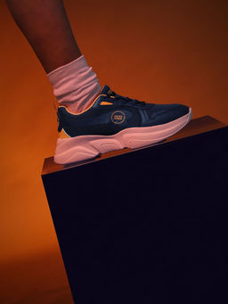 Jack & Jones - Navy Blue Colourblocked Chunky Sneakers