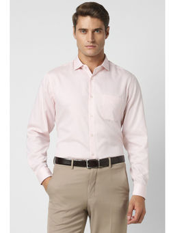 Peter England - Men Pink Regular Fit Formal Shirt