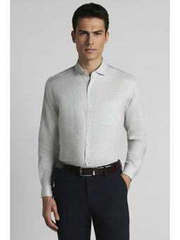 Peter England - Men Grey Regular Fit Formal Shirt