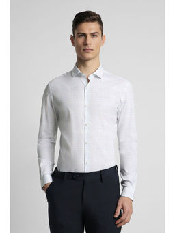 Peter England - Men White Super Slim Fit Formal Full Sleeves Shirt