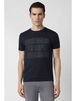 Van Heusen - Men Navy Print Crew Neck T-Shirt