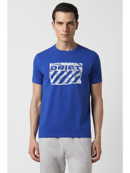 Van Heusen - Men Blue Print Crew Neck T-Shirt