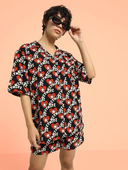 ONLY - Ketnipz Black Unisex Printed Shirt