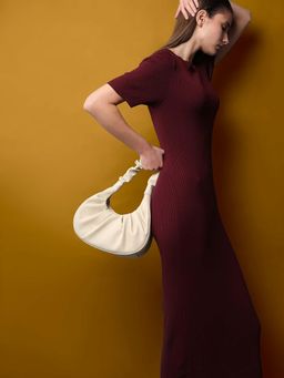 VERO MODA - Women Solid Beige Handbag