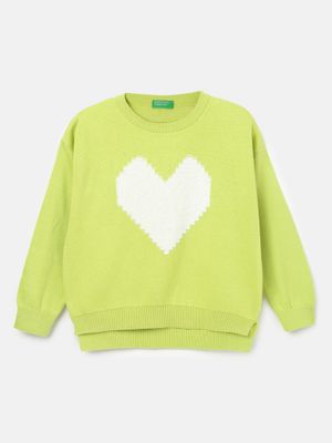 Suéter Unisex Para Niños De United Colors Of Benetton - Cuello Redondo, Tejido Cepillado, Estampado Animal, Composición 57% Acrílico, 29% Poliamida, 7% Viscosa, 7% Lana
