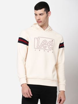 Lee Hoodies : Buy Lee Men Cream Graphic Hoodie Online | Nykaa Fashion