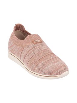MODARE - Nude Textured Round Toe Casual Shoes