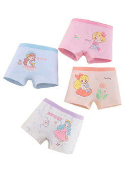 Hopscotch - Girls Multi Coloured Anime Printed Underwears - Pack of 4