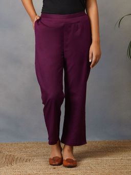 Akiso - Cotton Flex Straight Mulberry (purple) Pants